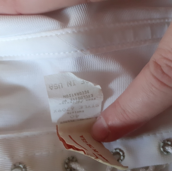 Vintage Fredericks of Hollywood White Corset by Bridal Empire Intimates - Picture 5 of 7